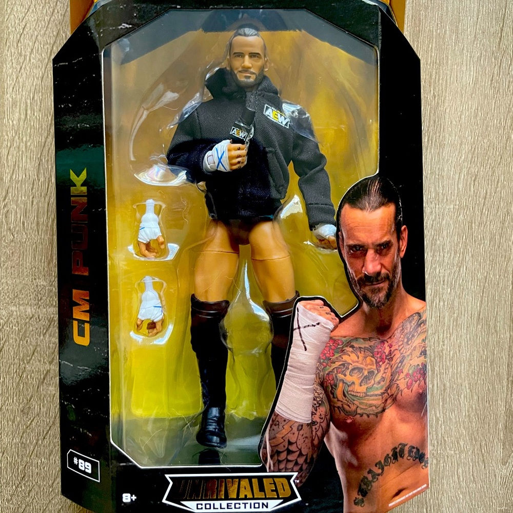 AEW All Elite Wrestling Unrivaled Collection CM Punk Action Figure #89 WWE
